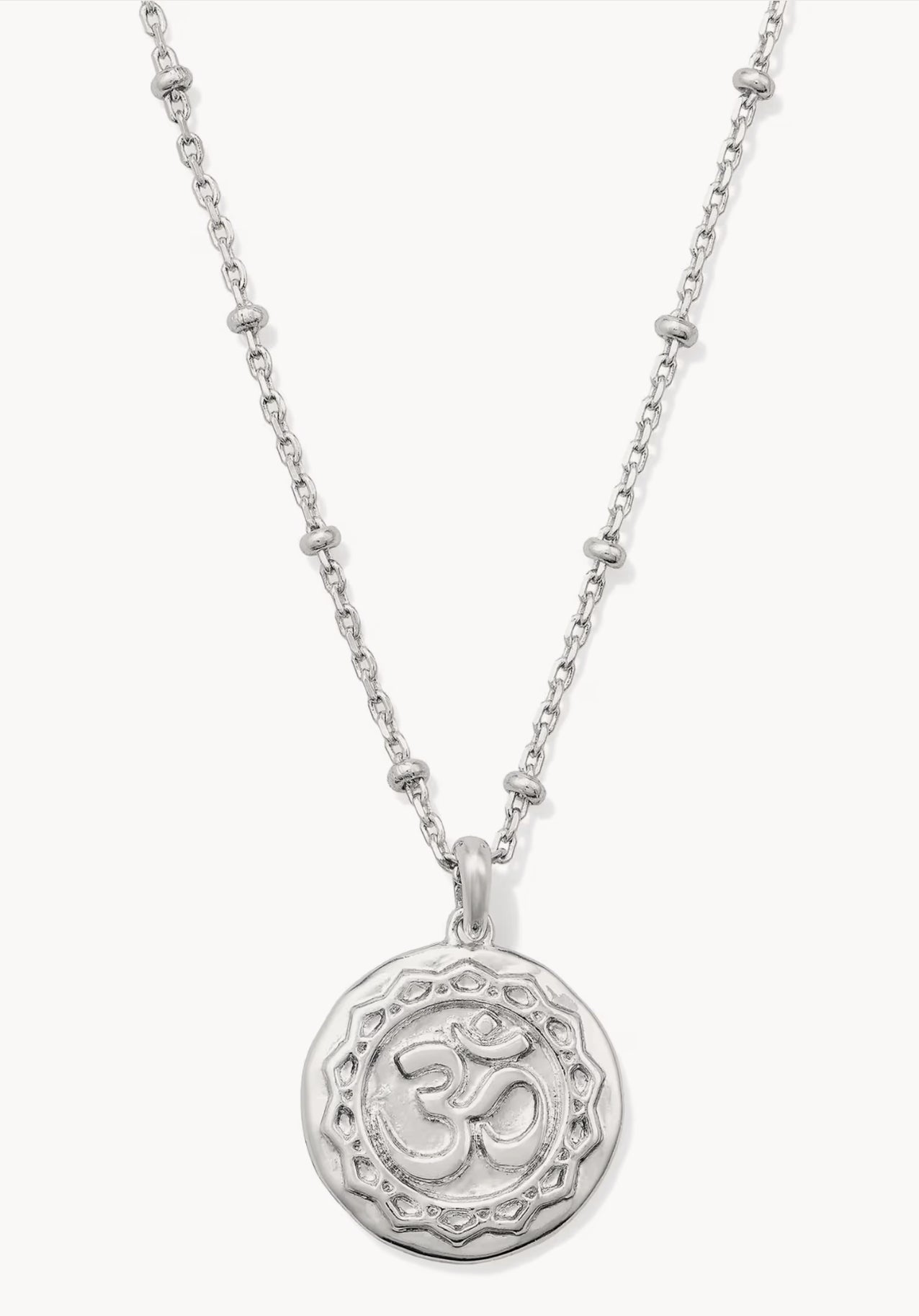 Om Coin Gold Short Pendant Necklace