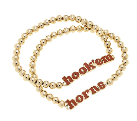 Texas Longhorns Slogan Bracelet