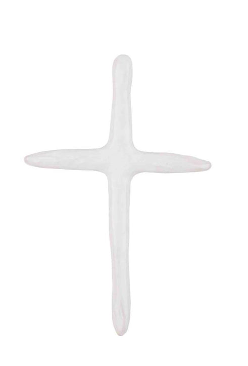 White Decorative Cross Sitter