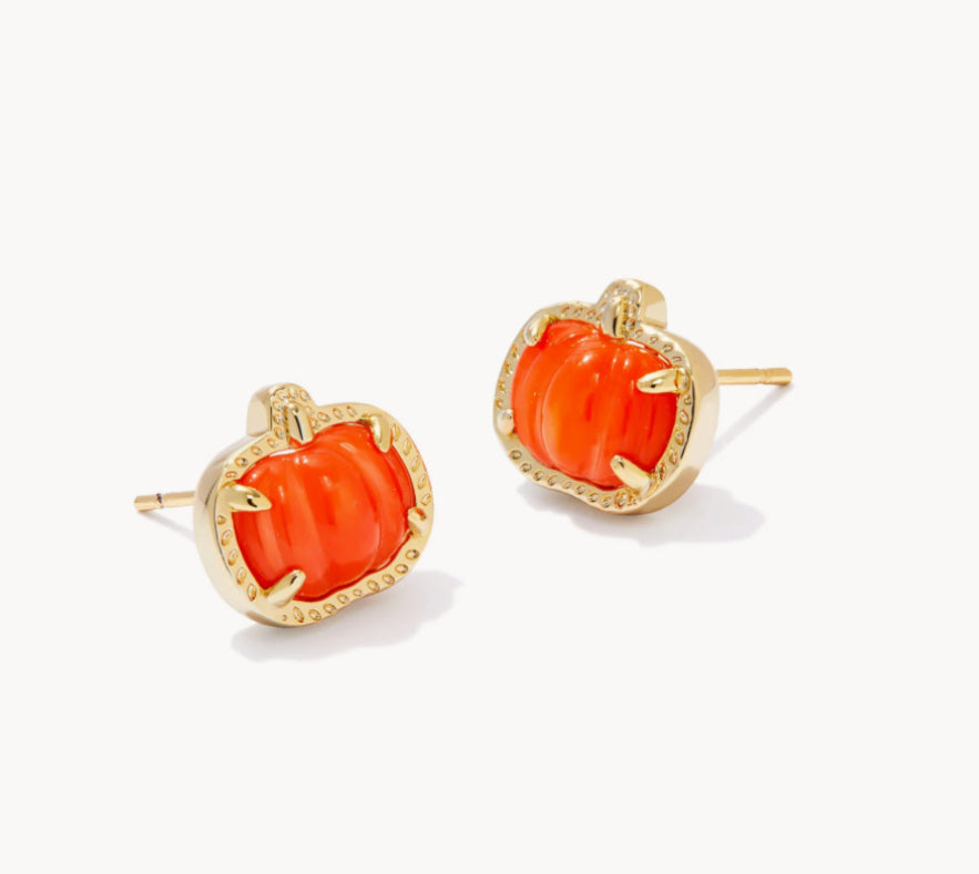 Pumpkin Stud Earring