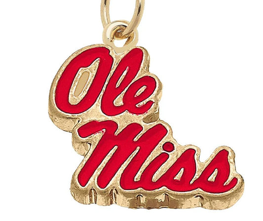 Ole Miss Rebels Enamel Logo Charm