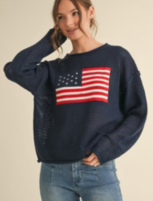 Cozy in the USA Sweater
