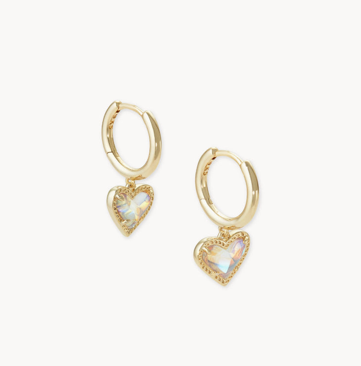 Ari Heart Huggie Earrings