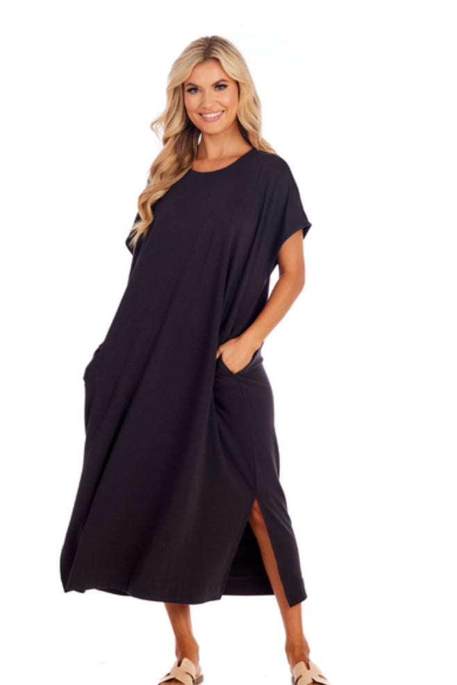 Lenny Basic Midi Dress-One Size