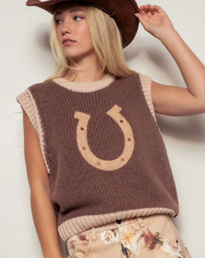 Horseshoe Sweater Vest