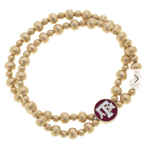 Texas A&M Aggies 2-Row Bracelet