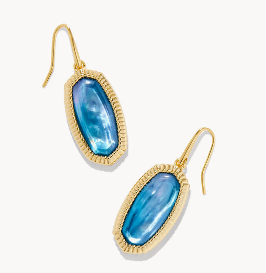 Dani Ridge Frame Drop Earrings