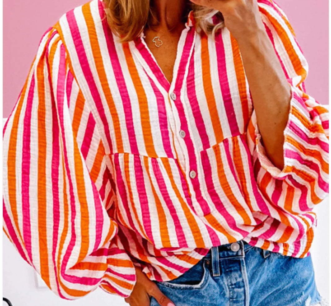 Balloon Sleeve Blouse