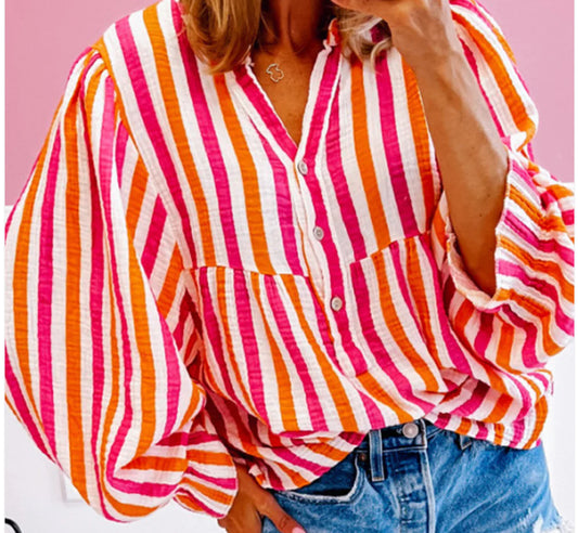 Balloon Sleeve Blouse