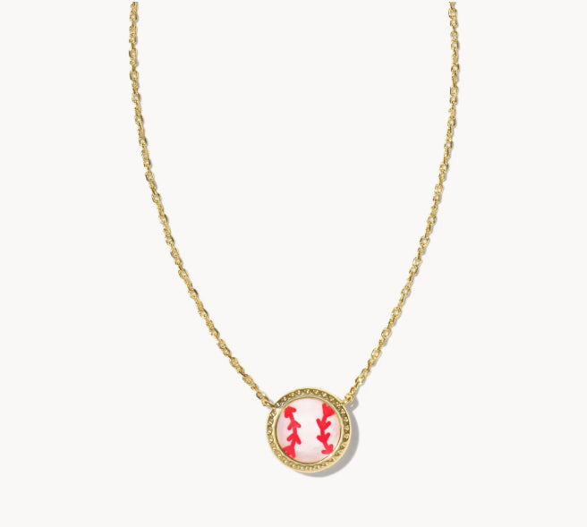 Baseball Short Pendant Necklace