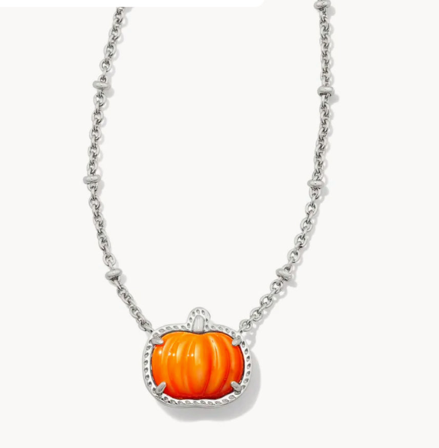 Pumpkin Short Pendant Necklace