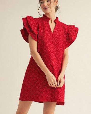 Red Floral Dress
